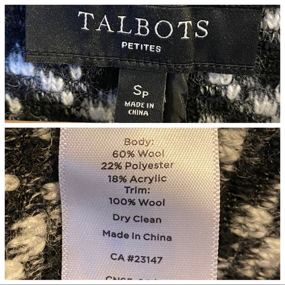 Talbots Wool Sweater Jacket - Picture 9 of 9